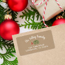 Search for red background return address labels Winter