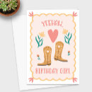 Search for western boots birthday cards Yeehaw
