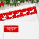 Search for dogs return address labels Xmas