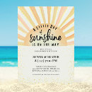 Search for ray of sunshine baby shower invitations Watercolor