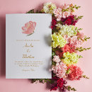 Search for pink flowers wedding invitations Watercolor