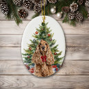 Search for cocker spaniel dog christmas tree decorations Animal