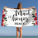 Search for bridal party beach towels Maid of honour