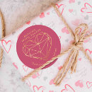 Search for romantic pink valentines day stickers Elegant
