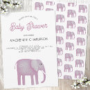 Search for elephant baby shower invitations Watercolor