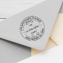 Search for elegant return address rubber stamps Circle