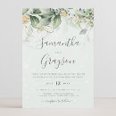 Search for french country wedding invitations Elegant summer botanical wreath