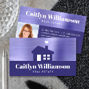 Search for purple house business cards Realtor