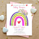Search for rainbow baby girl shower invitations Boho