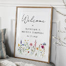 Search for bridal shower welcome signs Boho floral