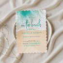 Search for sandy beach wedding invitations Teal