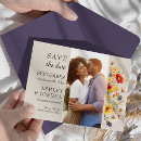 Search for wildflower save the dates Elegant modern floral