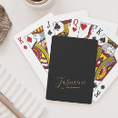 Search for black and gold playing cards Trendy monogram