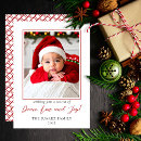 Search for geometric christmas cards Red and white