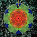 Search for blue and green pattern christmas tree decorations Abstract
