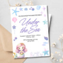 Search for starfish birthday invitations Whimsical