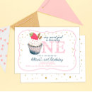 Search for girls cupcake birthday invitations For her