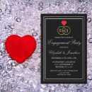 Search for stylish engagement party invitations Black