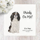 Search for dog cocktail wedding napkins Modern