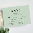Search for menu choices wedding rsvp cards Sage green