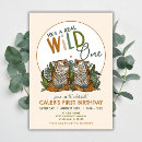 Search for wild tiger invitations Watercolor
