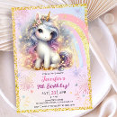 Search for pink gold unicorn invitations Purple