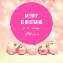 Search for retro christmas stickers Pink