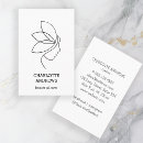 Search for art business cards Salon