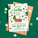 Search for march birthday invitations Shamrock