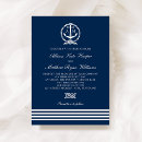 Search for rope wedding invitations Navy blue