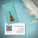 Search for guitar lessons business cards Qr code