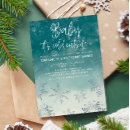 Search for its cold outside baby baby shower invitations Watercolor