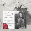 Search for red rose funeral invitations Floral