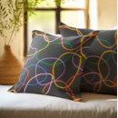Search for abstract lines cushions Colourful