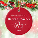 Search for teacher retirement christmas tree decorations Modern