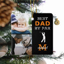 Search for golfer christmas tree decorations Best dad by par