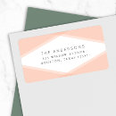 Search for geometric return address labels Peach