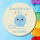 Search for knitter stickers Handmade with love