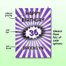 Search for 36th birthday cards Age