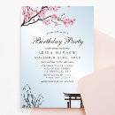 Search for japanese sakura birthday invitations Oriental