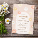 Search for daisy baby girl shower invitations Simple