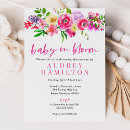 Search for bright flower baby shower invitations Summer