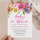 Search for flower garden baby shower invitations Summer