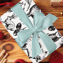 Search for black and white christmas gift wrap Animals