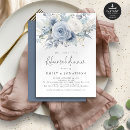 Search for dusty blue floral rehearsal dinner invitations Modern