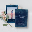 Search for blue rehearsal dinner invitations Elegant