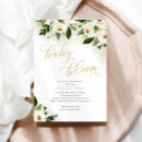 Search for white gold baby shower invitations Watercolor