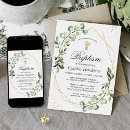 Search for geometric christening invitations Boy