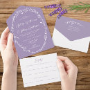 Search for rustic lavender wedding invitations Floral