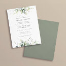 Search for pretty wedding invitations Green